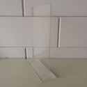 Menu-standaards en acryl verticale kaarthouders