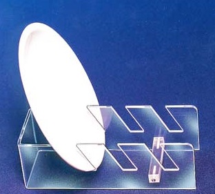 XSEXO 12 stuks acryl standaard, kunststof bordenstandaard, kunststof