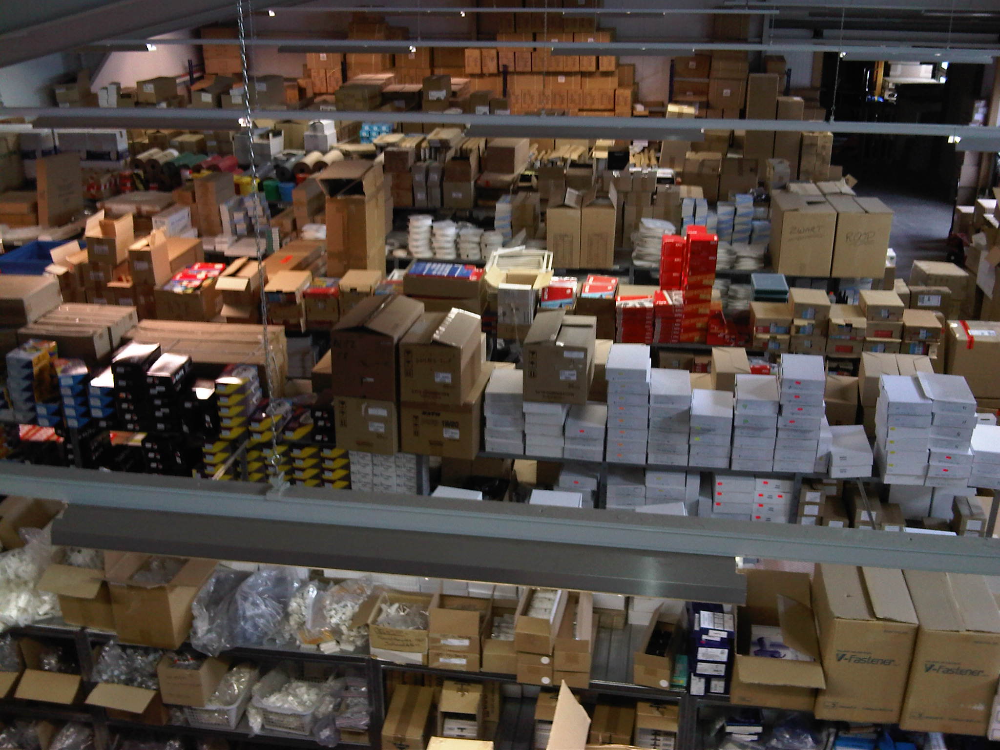 magazijn van bovenaf
